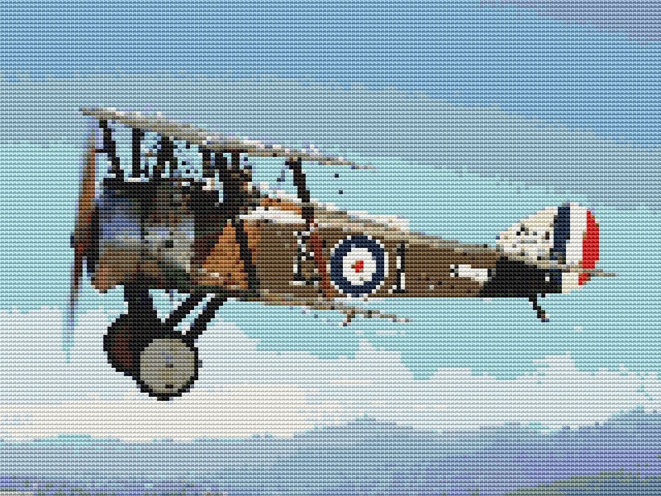 Camel (plane) cross stitch kit