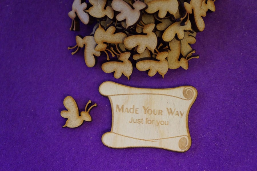 MDF Wasp Bumble Bee 2cm - 50 x Laser cut wooden shape
