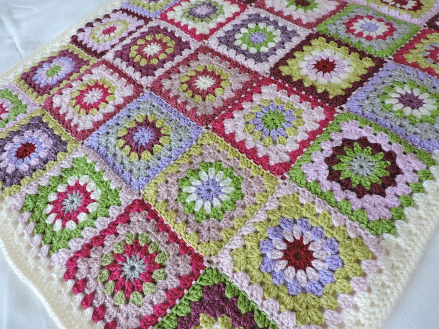  Clearance sale now 5.00 Crochet Baby Blanket Granny Squares