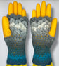 Crocheted Fingerless Dragon Scale Gloves - Image 4