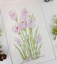 Crocus original hand-painted watercolour painting  - Image 7