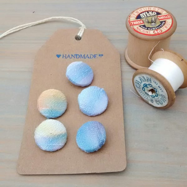 Silk Buttons, Handmade Buttons, Sewing Gifts, Free Postage