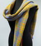 Sold - Yellow and blue tartan scarf - Image 9
