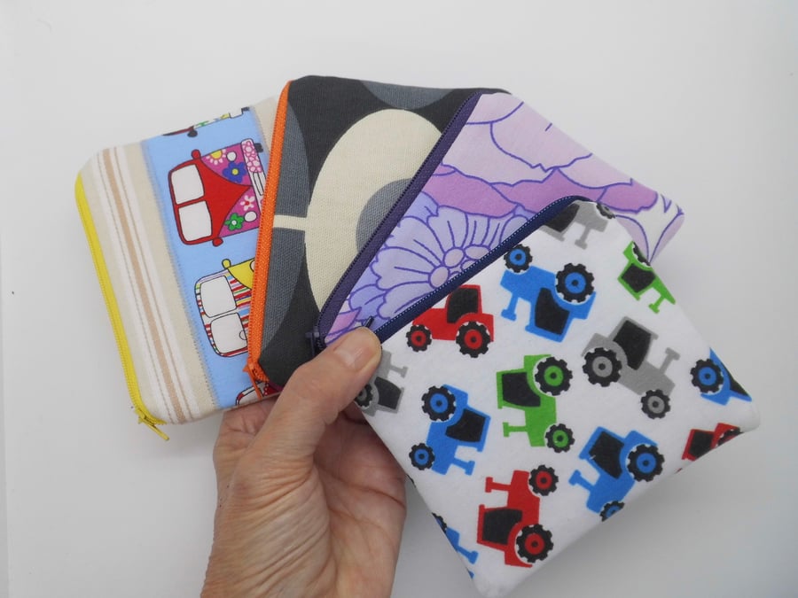 Coin purses pack of 4 assorted 