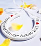Personalised Ceramic Wedding Horseshoe Keepsake - Image 1