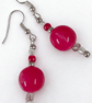 Raspberry Dangles - Earrings on traditional 925 silver hooks. - Image 3