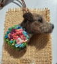 Needle Felted Border Terrier Brooch - Image 5