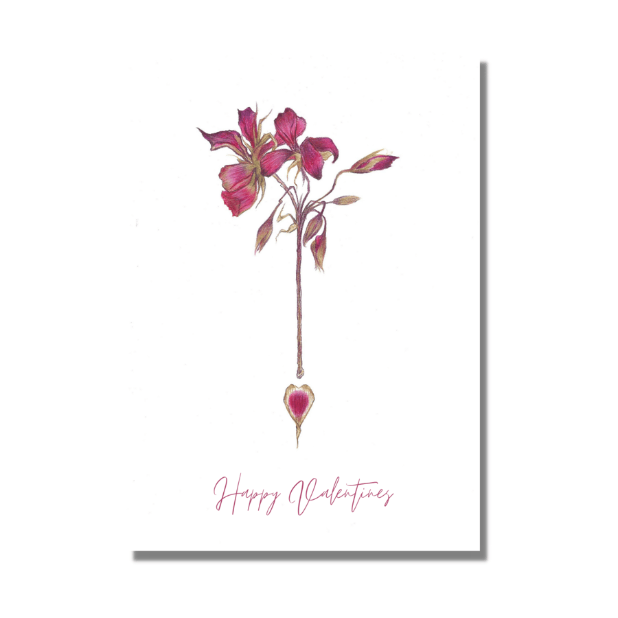 Valentine card & postcard, Valentines, Cards, Gothic Art, Whimsical Art, Flower
