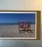 Deck Chairs A5 Greeting Card - Image 1