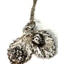 Wild Strawberry  - fine silver clay pendant necklace - Image 1