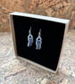 Handmade Drop Earrings, One of a Kind, Unique, Eco Friendly Gifts. Ceramic
