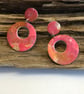 Handmade Polymer Clay Hoop Earrings - Image 2
