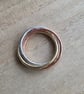 Russian wedding ring, Silver, brass and bronze - Image 9