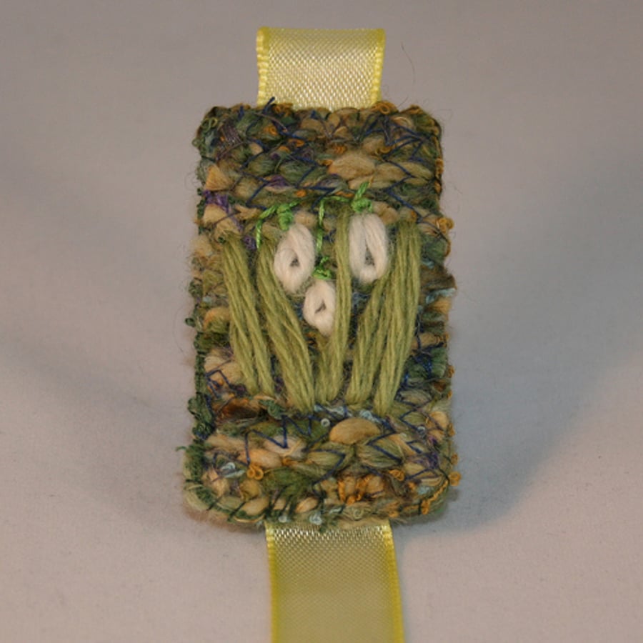 REDUCED Snowdrop Bookmark