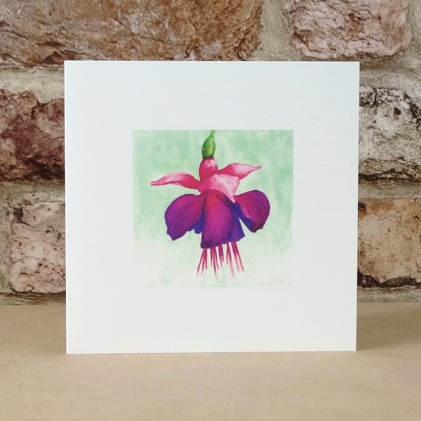 Blank Card Fuchsia Eco Friendly
