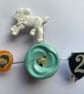 Lamb brooch inspired by vintage lamb illustrations, Silence of the Lambs