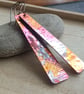 Long Copper Earrings, Flame Painted Earrings, Multicoloured, Oxidised Copper - Image 7