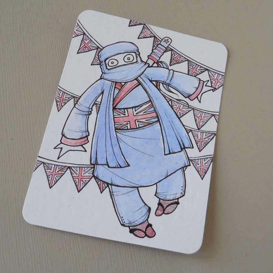 big ol' british ninja - aceo