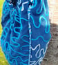 Mixed Blue, Couched Shoulder Bag, Great Gift, Soft Feel. - Image 4