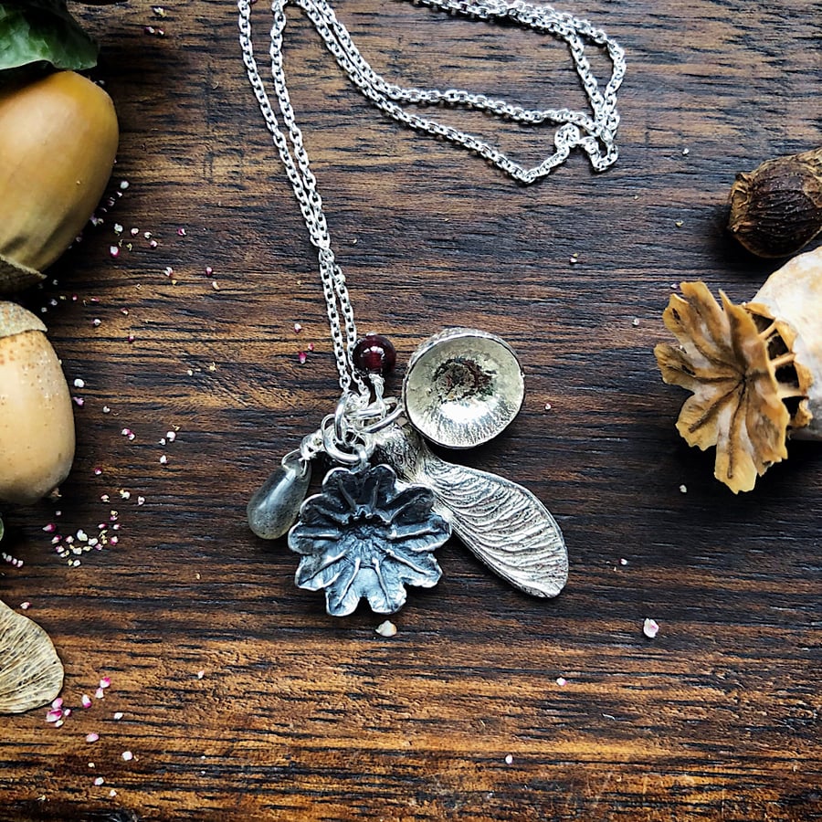 Silver Seed Celebration Necklace