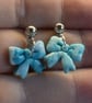 Bow Stud Dangle Earrings - Image 6