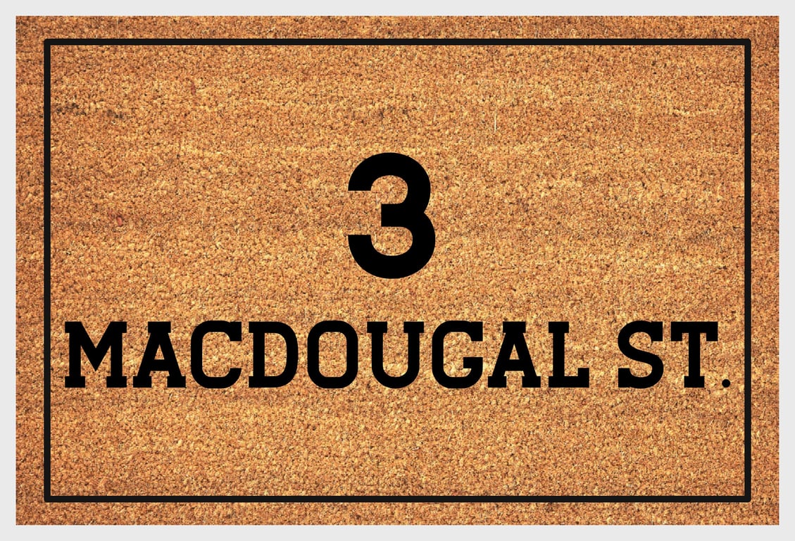 Address Door Mat - Personalised House Number Doormat