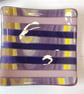 Swirled Purple Square Strip Cut Dish - Image 1