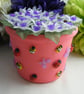 Summer Seconds White Purple and Fuchsia Flower Pot - Image 1