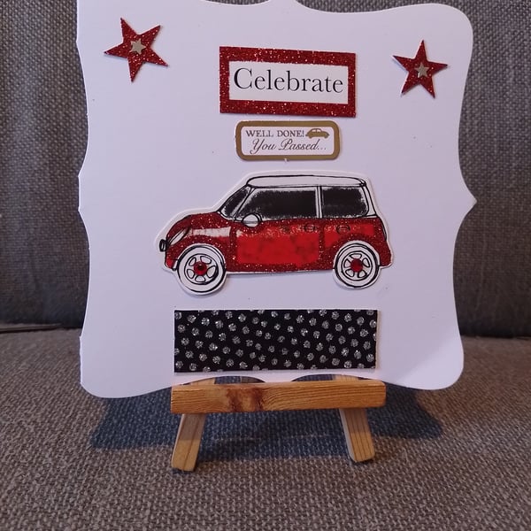 Driving Test Pass handmade card