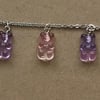 Pink and Purple Gummy Bear Bracelet
