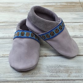 Size 3 Soft Genuine Leather Baby Shoes handmade, Toddler Shoes Non-Slip indoor