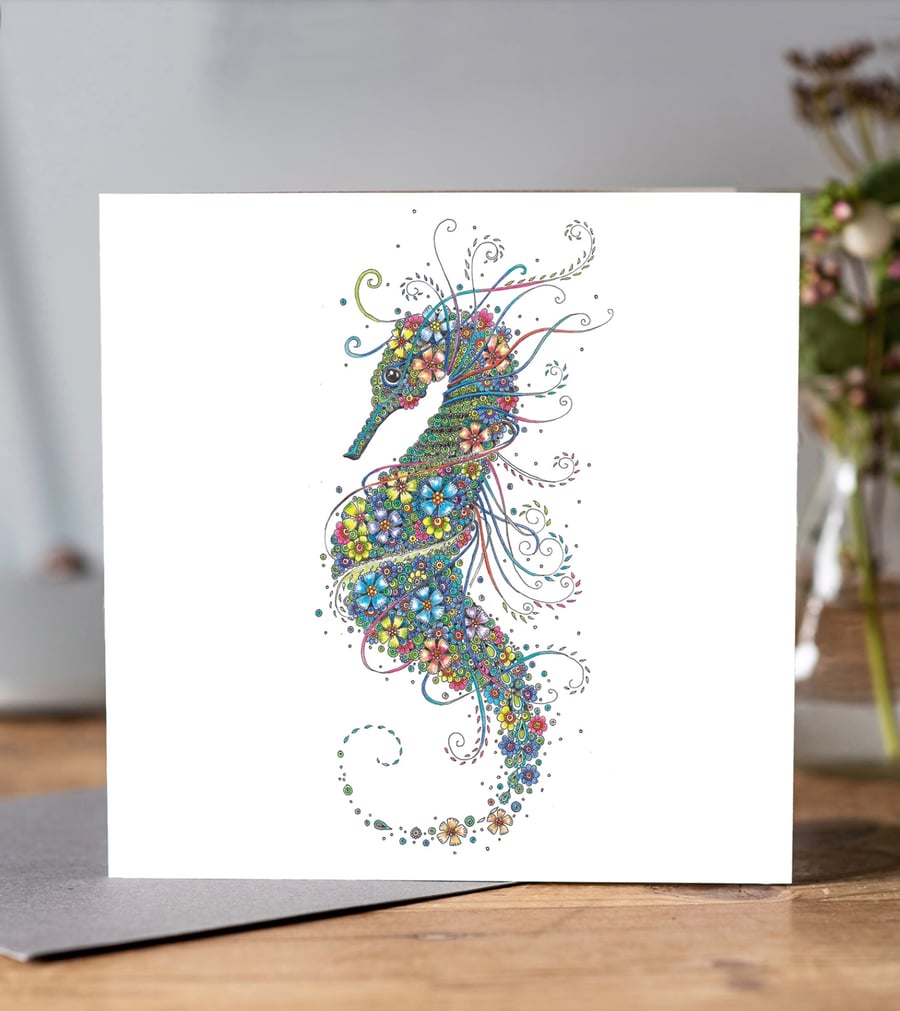 Seahorse Greeting card 