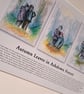 Original hand painted watercolour print of children playing in Ashdown Forest - Image 4