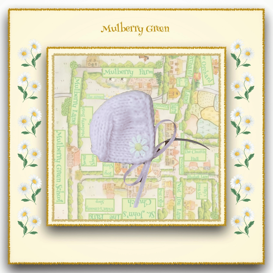 Pink Bonnet to fit Baby Daisy 