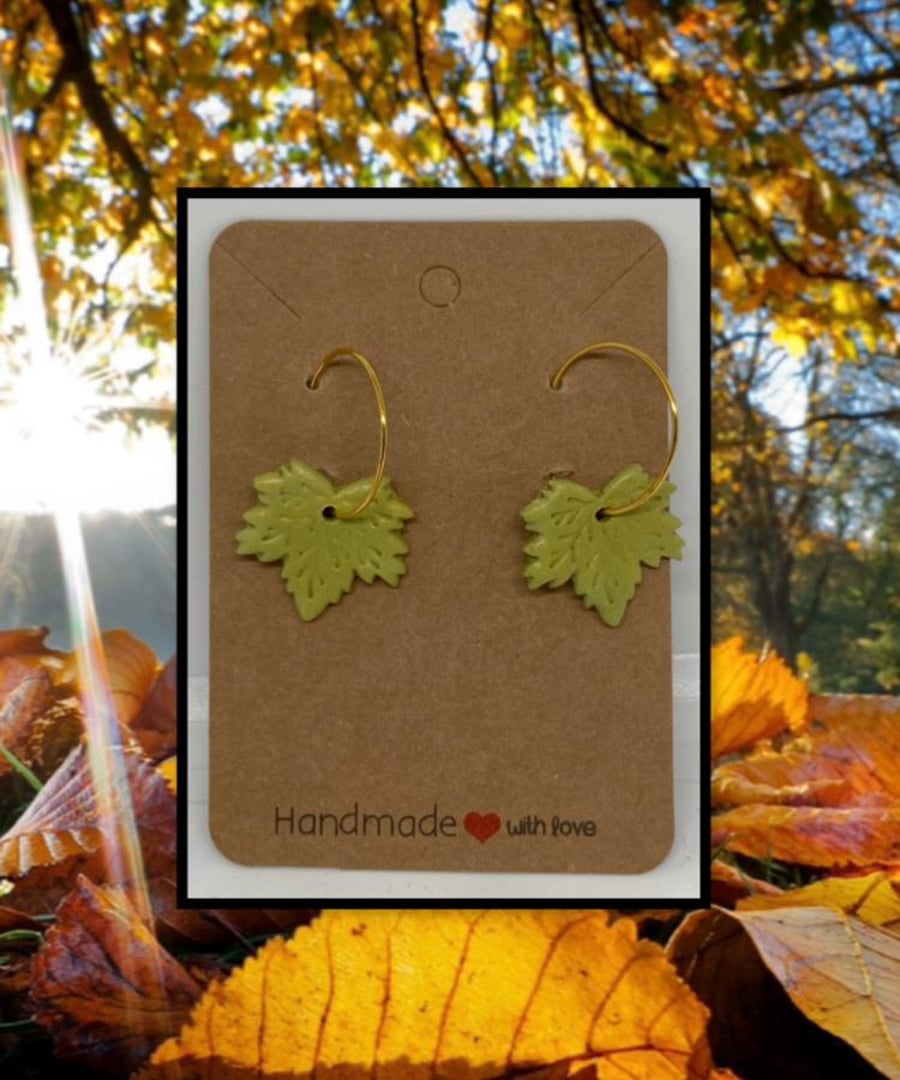 Outlet Fallen maple leaf hoops