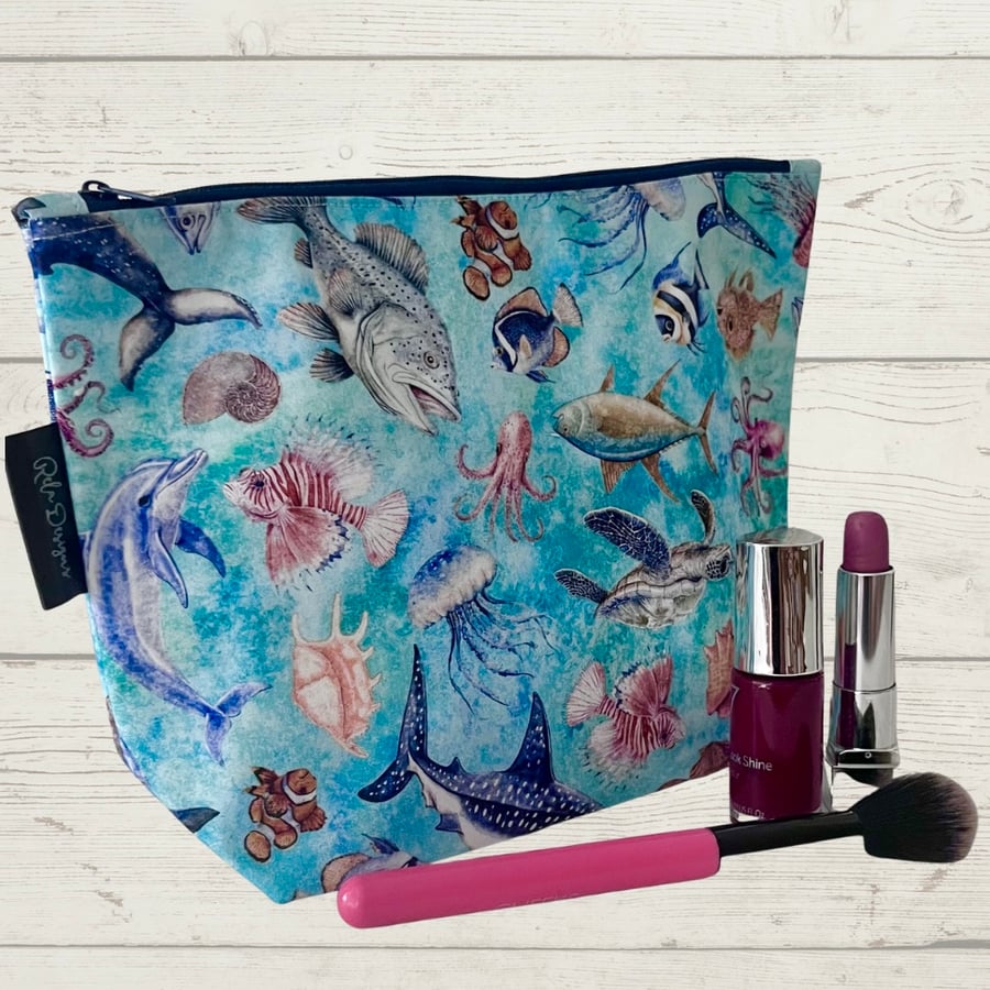 Makeup bags sharks and starfish
