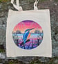 Sunset Fishing Recycled Cotton Tote Bag 