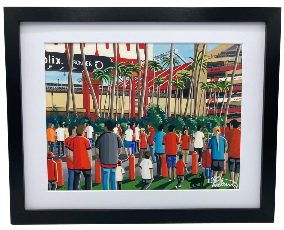 Tampa Bay Buccaneers, Raymond James Stadium, NFL Framed Art Print. Approx A4