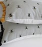 Sophie Allport Bees  Cushion Cover with  Pom Poms - Image 3