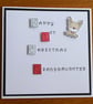 Granddaughter First Christmas Card - Reindeer - Image 4