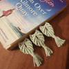 Mini paperclip bookmarks, set of 3, diary bookmarks, page tags, markers - Mint