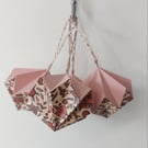 Set of 4 Origami Diamond Bauble decorations (lrg)