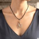 Hand-Forged Aluminium & Copper Infinite Tangle Pendant