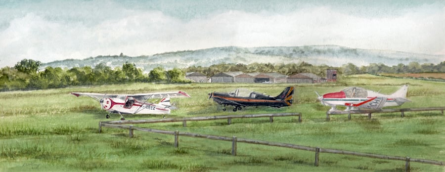 Sandown Airport Limited Edition Print