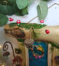 Handmade Dartmoor wood Fairy Door & Garden. Summer Woodland Magic - Image 4