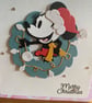 Disney Inspired Minnie Mouse Wreath Christmas Card - Image 4