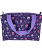 Large wash bag in Liberty cotton, floral toiletries bag with handles and pocket. - Image 6