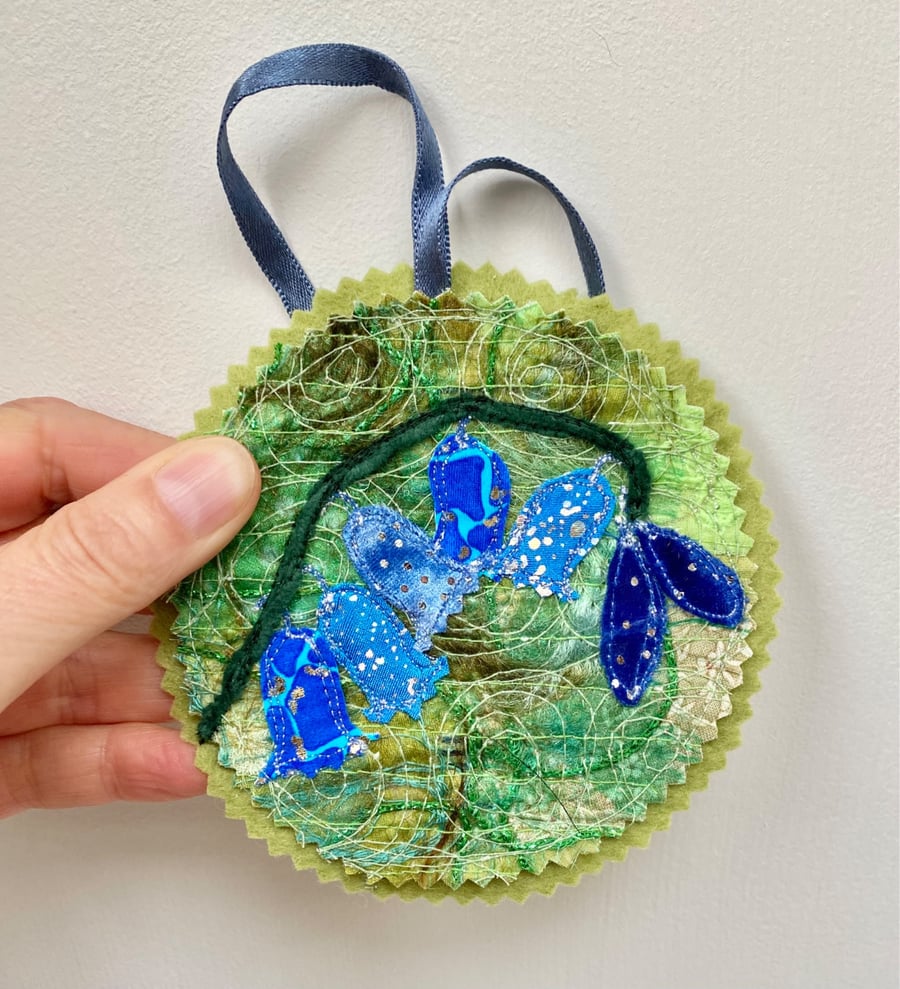 Bluebell flower home decoration or ornament. 