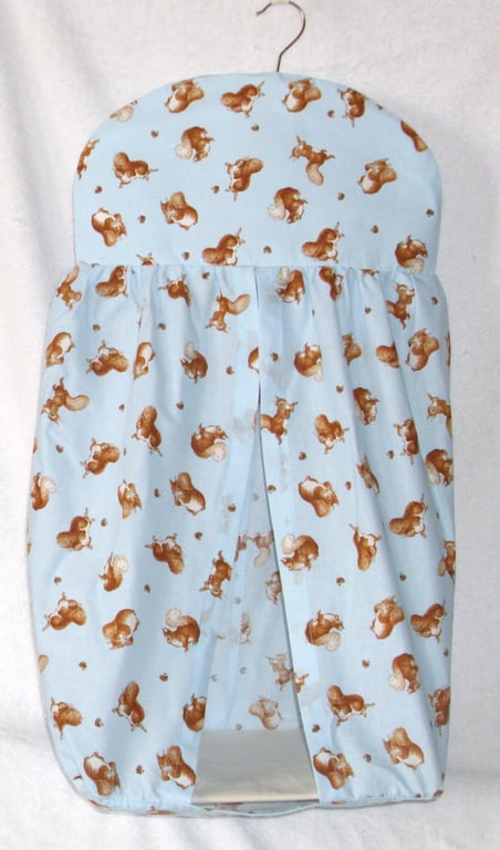 Squirrel Nutkin on Blue Nappy Stacker