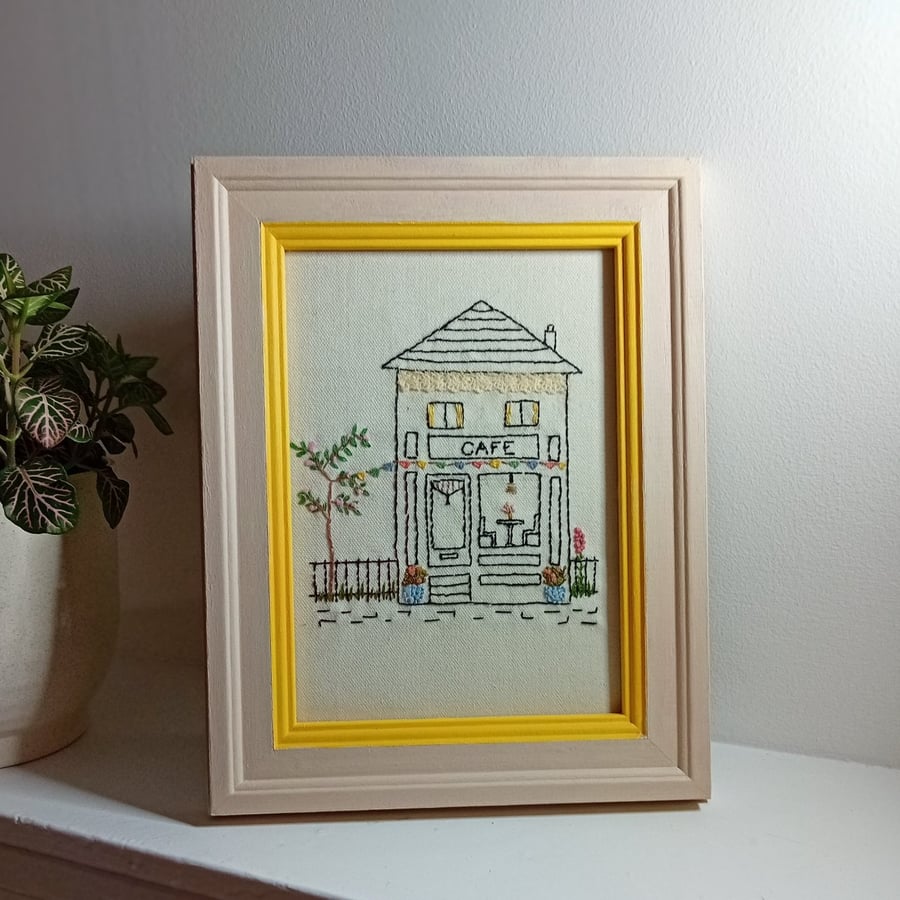 Hand Embroidered Framed Picture